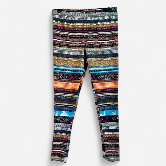 American Rag Vibrant Boho Tribal Print Leggings - Size Medium - Picture 1 of 5